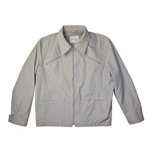 Vintage London Fog Zip-Front Jacket | Beige | Men’s XL